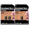 Duracell 3X Duracell 123 Batterie Lithium (1 Blister Da 2 Batterie + 1 Blister Da 1 Batteria) 3 Pile (CR123 / CR123A / CR17345)