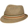Barts Cappello di Paglia Fluoriet Trilby Uomo - da Sole Estivo Cappelli Spiaggia Estate Primavera/Estate - Taglia Unica Kaki
