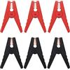 Greluma 6 Pz Clip a Coccodrillo per Batteria per Auto Lunghe 96 mm, Clip a Coccodrillo per Batteria Isolate da 100 A, Morsetti per Cavi Jumper per Barca per Veicoli Camion Auto