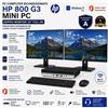PC COMPUTER Ricondizionato Doppio Monitor HP 800 G3 Core i7 Ram 16GB SSD 512GB Windows 11 Pro + Office 2021