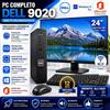 Pc Completo i7 DELL 9020 (Mini Pc Ricondizionato + Monitor 24 Nuovo) Wi-Fi Windows 11 Pro + Office 2021