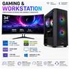 Pc Assemblato per GAMING e GRAFICA Completo I7-12700F RAM 32GB SSD 1TB NVIDIA RTX 5060 Windows 11 Monitor 34 WI-FI BLUETOOTH