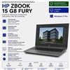 Workstation Portatile Ricondizionata Hp Zbook 15 G8 Fury i7-11800H Ram 32GB SSD 512GB Quadro RTX A2000 Windows 11