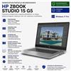Workstation Portatile Ricondizionata Hp Zbook STUDIO 15 G5 i7-9850H Ram 32GB SSD 512GB Quadro P1000 WINDOWS 11 PRO