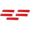 YUMILI Striscia di immagazzinaggio punte, 5 pezzi organizer per punte a 12 fori, portapunte, cacciavite in plastica esagonale, set di cacciaviti, diametro 6,5 mm/1/4 per riporre cacciaviti e trapani