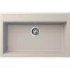 Elleci Lavello Elleci Incasso 1 vasca 79x51 Time 130 Granitek soft white LG213039