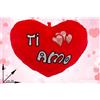 CUSCINO CUORE ROSSO TI AMO 36 CM