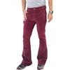 Pantaloni Flared In Corduroy Da Uomo Slim Fit Anni '60 '70 Bootcut