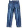 Uomo Jeans In Denim Pantaloni Stretch Gamba Dritta Cargo Con Tasche Con Zip