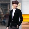Giacca Blazer Tuniche In Velluto Da Uomo Con Rever A Punte Casual Elegante Slim