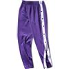 Uomo Elastico Vita Pantaloni Tuta Gamba con Bottoni SPORTS Formazione Caldo