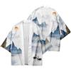 Camicia Blusa Cardigan Haori Yukata Kimono Maniche 3/4 A V