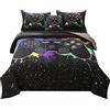 JQinHome Set completo di biancheria da letto per ragazzi, 6 pezzi, con videogiochi 3D, per tutte le stagioni, in morbida microfibra, con federe, lenzuolo piatto, lenzuolo con angoli, federa per