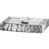 Gedy New Martina Portasapone, Ceramica, Argento, 9 x 13 x 2.3