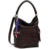 Desigual zaino per il tempo libero Arica Half Logo Backpack Big Chocolate marrone scuro