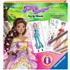 Ravensburger fashion designer style book - gioco creativo per bambini 6+ - disegna abiti da fate, sirene e dee guerriere