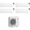 Mitsubishi CONDIZIONATORE MITSUBISHI QUADRI SPLIT MSZ-AY 9000+9000+9000+18000 BTU WIFI INVERTER MXZ-4F80VF5 A++