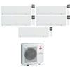 Mitsubishi CONDIZIONATORE MITSUBISHI PENTA SPLIT KIRIGAMINE ZEN BIANCO 7000+7000+7000+7000+12000 BTU WIFI INVERTER MXZ-5F102VF3 A++