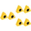 2Pcs ABS portatile Stampaggio ad iniezione Triangolo Intervista Mic Microfono