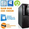 Lenovo PC COMPUTER FISSO DESKTOP LENOVO EDGE 72 I7 3770S 8GB SSD 180GB WINDOWS 10 PRO