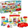 LEGO 10434 DUPLO Il Supermercato di Peppa Pig con 4 Personaggi, Set con Macchina