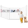 BabyDan Flex XL, 90-278 cm, cancelletto per focolare/cancello per scale/divisorio per stanze/circuito antincendio, bianco, Made in Denmark - Cancelletto per bambini/cancello di sicurezza (cancelletto per animali domestici/cancello per cani/ box per cani)