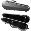 VEVOR Custodia per Violino, Dimensione Completa 4/4, Custodia da Viaggio per Violino 4/4, Igrometro Incorporato, con Fodera in Peluche, Doppie Tracolle, Antigraffio, Forma Triangolare, Nero