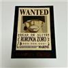 FamilyMart One Piece × FamilyMart Original A5 Memo Pad Wanted Poster "Roronoa Zoro" Giap...