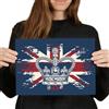 Does not apply Poster Di Destinazione in Vinile A4 - British Crown Monarchy Queen UK Flag Art P