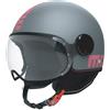 MOMODESIGN Momo Design casco jet Fgtr Classic 2206 - Fluo Grigio fucsia opaco