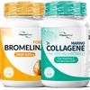 VitaminPure PROMO Bromelina Forte Drenante + Collagene Marino e Acido Ialuronico,