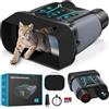 Visore Notturno 4K 36MP Binocolo Visione Notturna Zoom Digitale 8X E Scheda 32GB