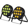 Does not apply PAR LED 12X18W, Farettore 6-In-1 Rgb+Lime+Ambra+Uv per Luci DJ Con Effetti Wash/