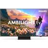Philips Smart TV 65" 4K UHD QLED Titan OS Ambilight Classe F Grigio 65PUS8600/12 Philips