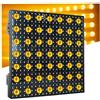 wisdom Pannello LED DMX con 49 LED Ambra e 441 RGB Effetti luminosi dinamici