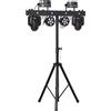 NLIGHTING Set-up luci illuminazione Vortex Bar con stativo regolabile e flight case