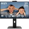 Msi Microstar MSI PRO MP275QPDG Monitor - 27″ QHD Speaker