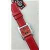 Orologio Chrono Quarzo Uomo 38mm Nuovo Funzionante Rosso