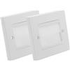 Batheidon 2 Pezzi Scatola di Giunzione Multimediale, Passacavi con Apertura a Spazzola, Adatta per TV, Monitor, PC, Console di Gioco, Home Cinema, Facile Installazione, 85x85mm