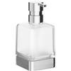 Inda Dispenser sapone da appoggio Lea cromo lucido/vetro satinato 250 ml