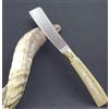 is lunas Coltello da Caccia SARDO Artigianale Lametta con Manico in Corno di BOVINO