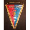GAGLIARDETTO SQUADRA DI CALCIO GENOA ANNI 80 PENNANT VINTAGE FONDO DI MAGAZZINO