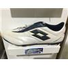 Vintage 2010 Scarpe Calcio Lotto Fuerzapura L500 Fg Bianco Blu Tacchetti Gomma