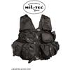 Gilet corpetto tattico militare softair nero vegetato
