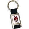 AC Milan Portachiavi Stoffa-Metallo con Logo Smaltato Articolo Ufficiale