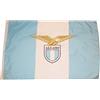 SS Lazio Bandiera Bianco Celeste Ufficiale con Logo Dim. 100x 140 cm