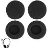 Yowfond 4pcs cuscinetti auricolari di ricambio - Imbottitura in schiuma per cuffie H330/H340/H111, rivestimento protettivo 50 mm, colore nero