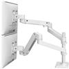 Ergotron Supporto monitor Ergotron LX Pro Series 45-690-290 Da scrivania per 2 schermi fino a 27'' max 20kg Bianco [45-690-290]