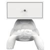 QEEBOO TABLE BED TURTLE CARRY, BIANCO