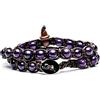 Tamashii Bracciale Tibetano Buddista in Ametista Doppio Giro BHS600-08 Viola MainApps